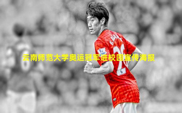 云南师范大学奥运冠军进校园宣传海报