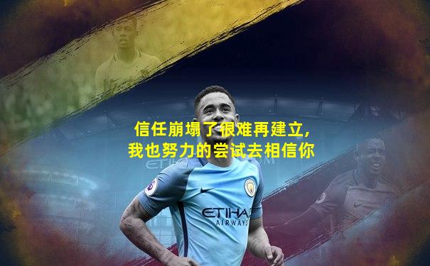 信任崩塌了很难再建立,我也努力的尝试去相信你