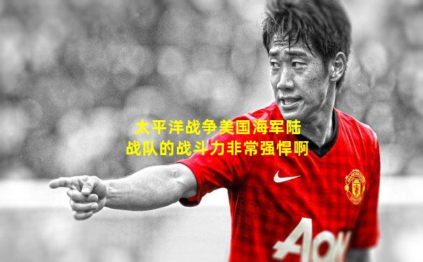 太平洋战争美国海军陆战队的战斗力非常强悍啊