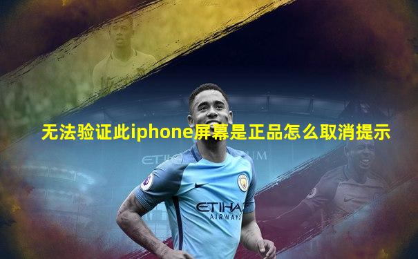 无法验证此iphone屏幕是正品怎么取消提示