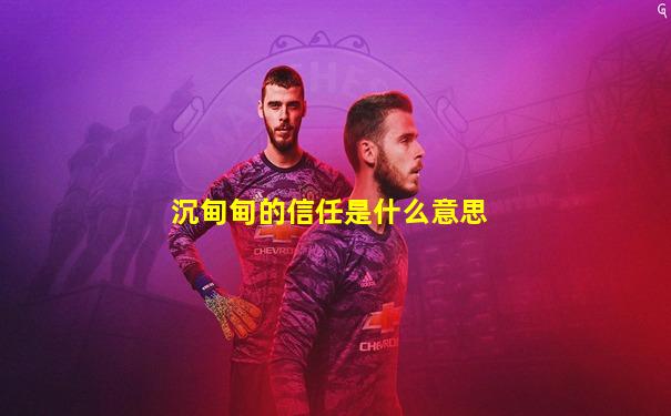 沉甸甸的信任是什么意思