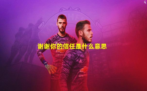 谢谢你的信任是什么意思