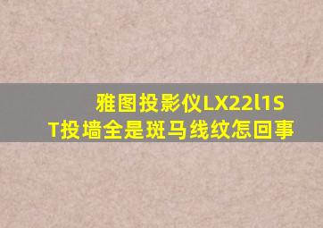 雅图投影仪LX22l1ST投墙全是斑马线纹怎回事